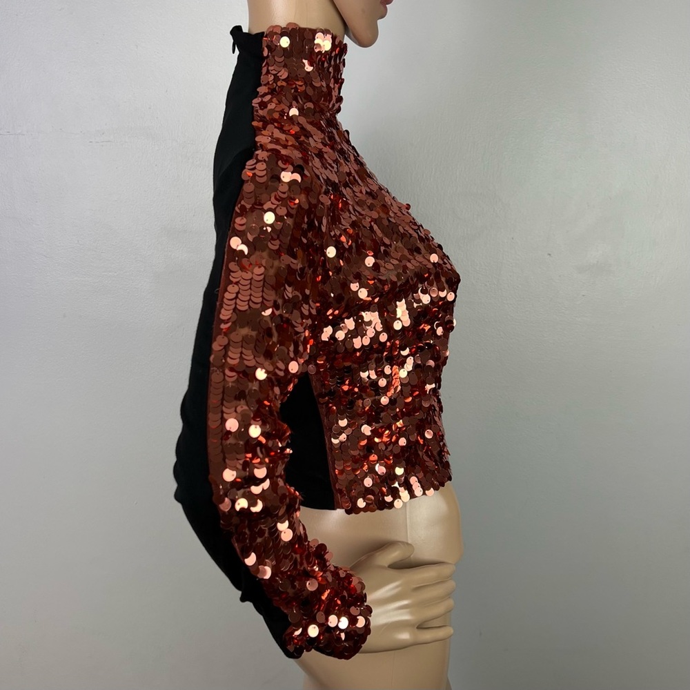 SMYTHE REVOLVE SEQUIN CROP TOP - Picture 8 of 15